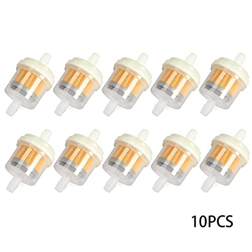 YFFSFDC Benzinfilter, 10er-Set, Universeller Kraftstofffilter, Passend für Innendurchmesser 5 mm bis 6 mm, Mit Magnet zur Aufnahme von Rost, Motorrad, Automo