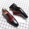 Fashion Men's Oxford Pointeds Business Dress Brogue Designer Carved Shoes For Men Loafers Outdoor Flat Male Wedding Shoes 38~46