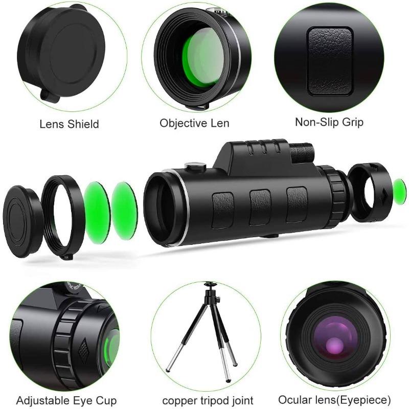 Amazon Cross-border Explosion Telescope 12X50 Single-tube High-power HD Glasses Monocular Telescope