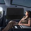 Car Window Shades 2X Car Side Window Sun Shade Screen With Storage Pockets 7 Suction Cups Automotive Blinds Sunshades For