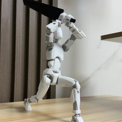 3D Printed Mannequin Toy 20cm Multi-Jointed Robot Multi-Articular Action Figures Full Body Activity Robot for Kids Adults
