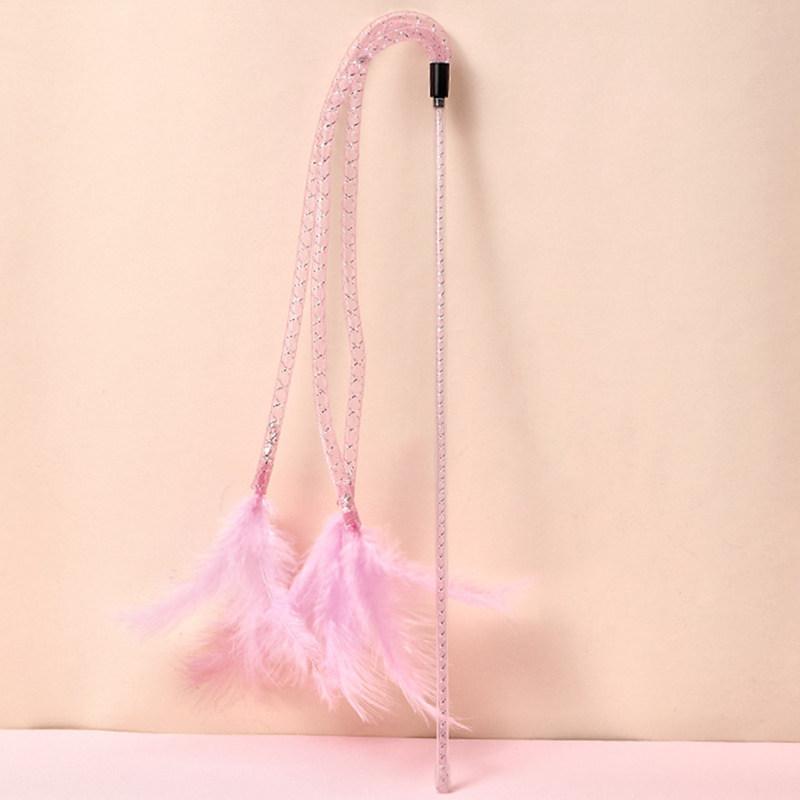 Cat Toy Self Hi Feather Toys for Cats Playing Stick Bite Resistant Cat Toys Interactive Funny Cats Toy with Bell Pet Products