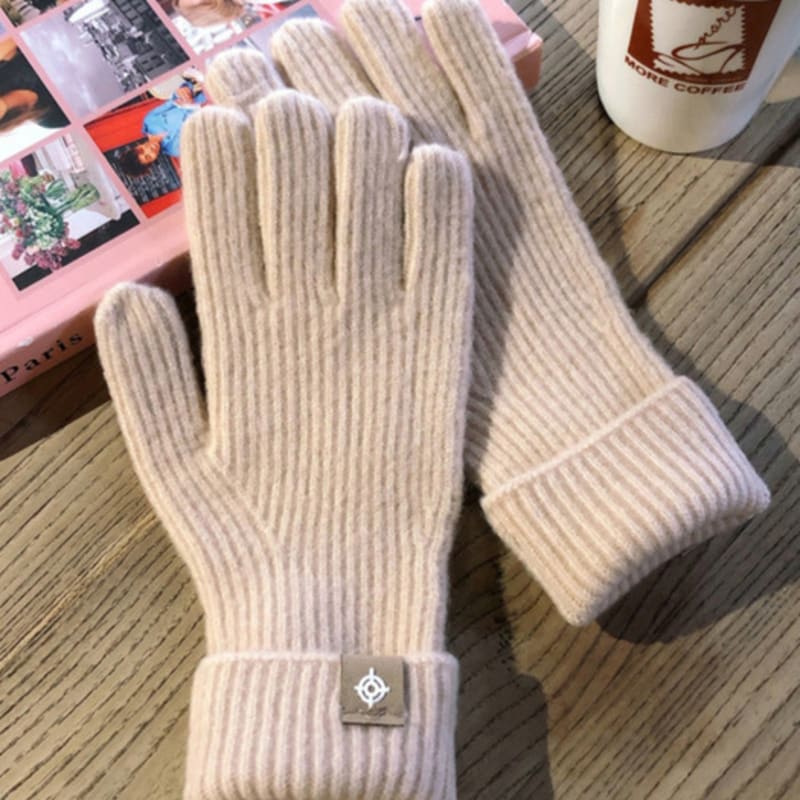 LALA Pure Wool Finger Knit Gloves