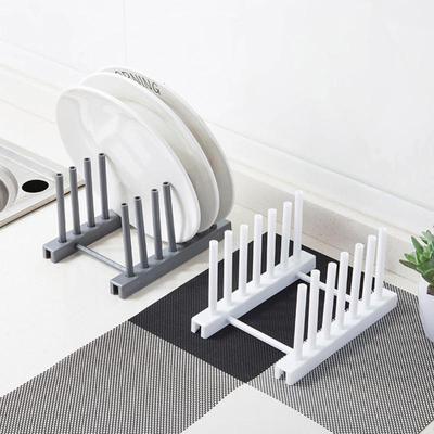 Lagerregal Regal Küche Teller Teller Topf Abdeckung Trocknen Ablauf Halter Kunststoff
