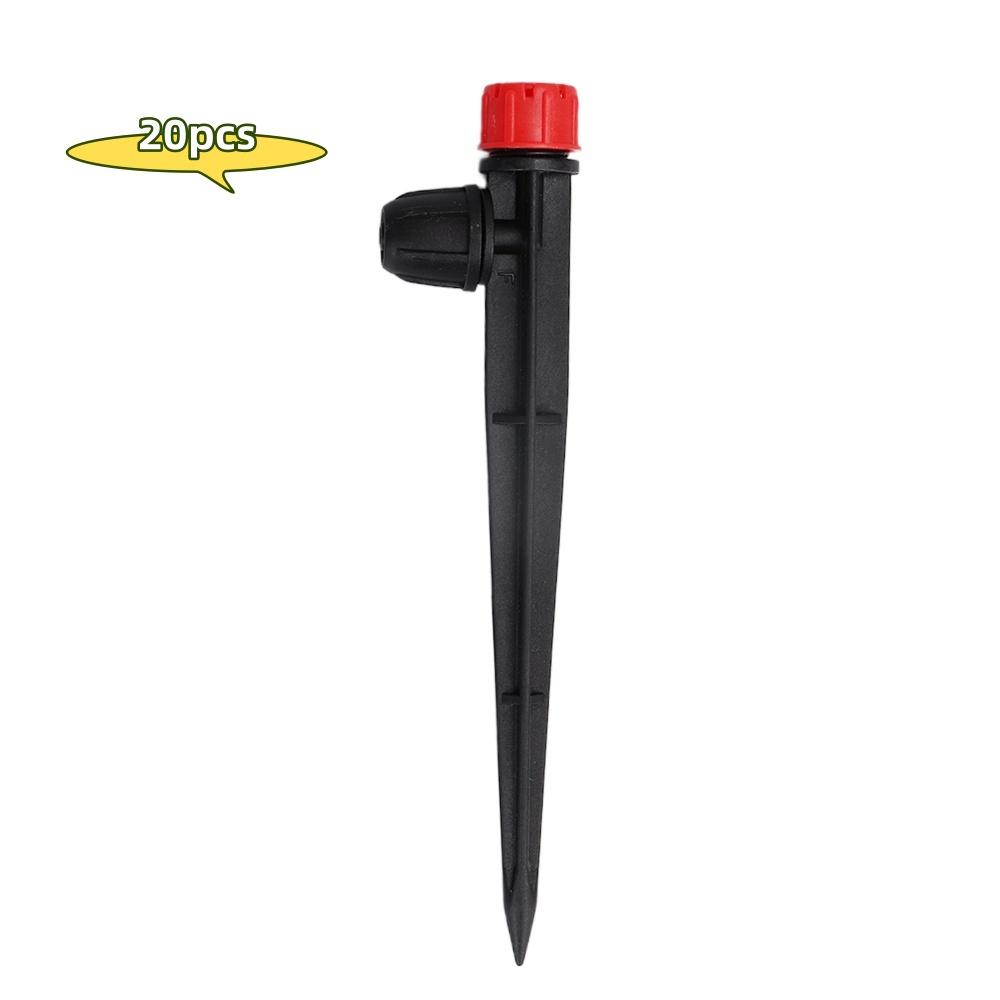 Drip Irrigation Emitters Adjustable with Stake for 1/4" Drip Irrigation Tubing Irrigation Drippers for Garden Watering System