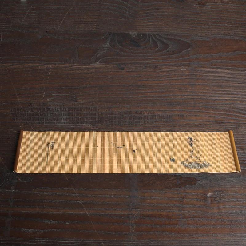 Chinese Printed Tea Tray Napkin Cloth Waterproof Table Runner Tea Mat Zen Tea Ceremony Accessories Handmade Bamboo Insulation