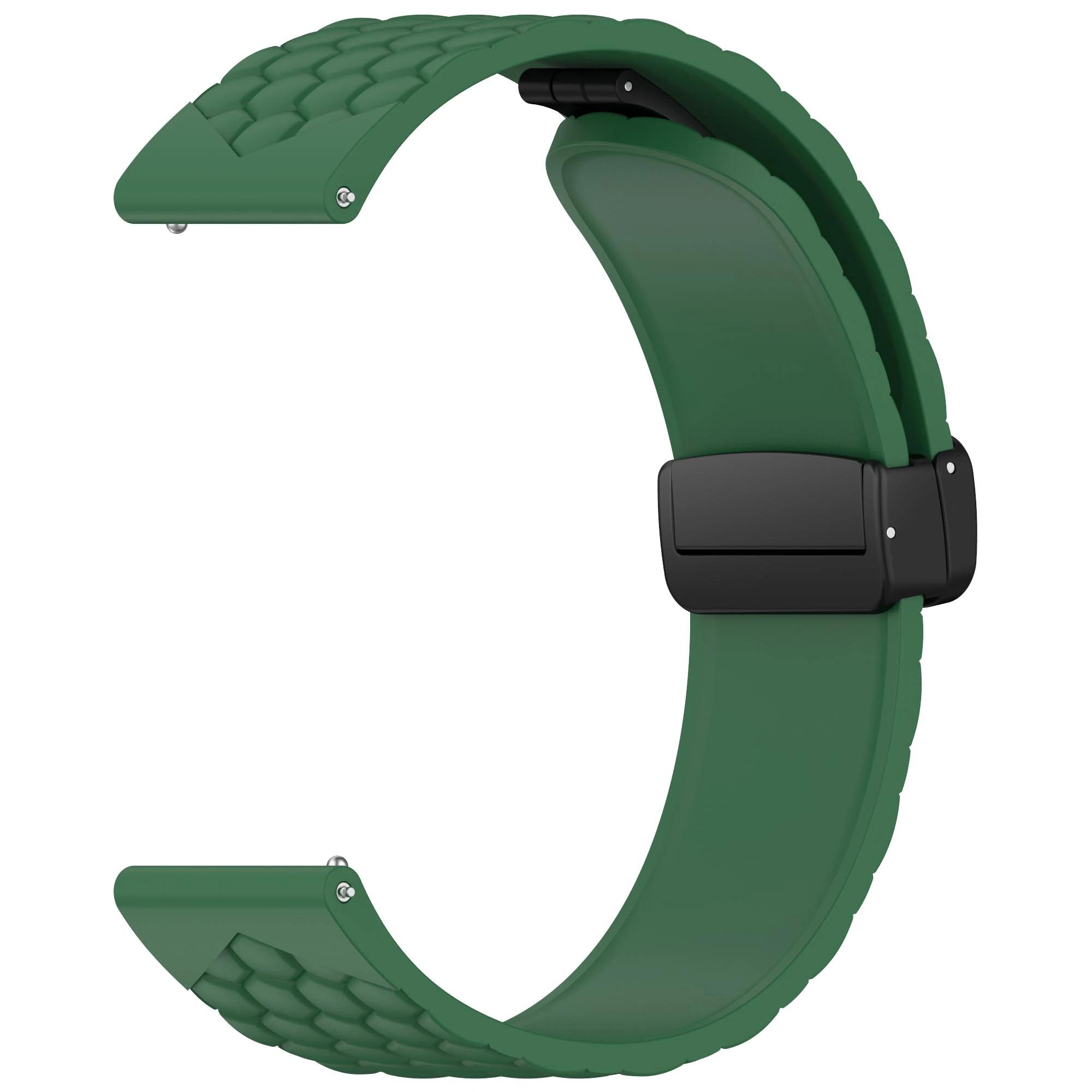 

22mm Magnetic Buckle Soft Silicone Strap For Xiaomi Watch 2 Pro / S3 S2 46MM / Mi S1 Active Band Replacement Wristband Bracelet 22mm watch band