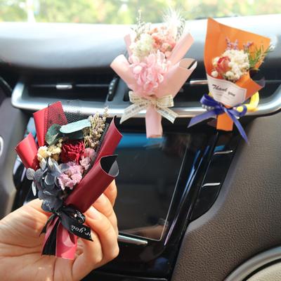 Clip de ventilation pour désodorisant de voiture, Mini Bouquet de fleurs séchées, aromathérapie automatique, diffuseur d'huile essentielle de voiture, décor de sortie