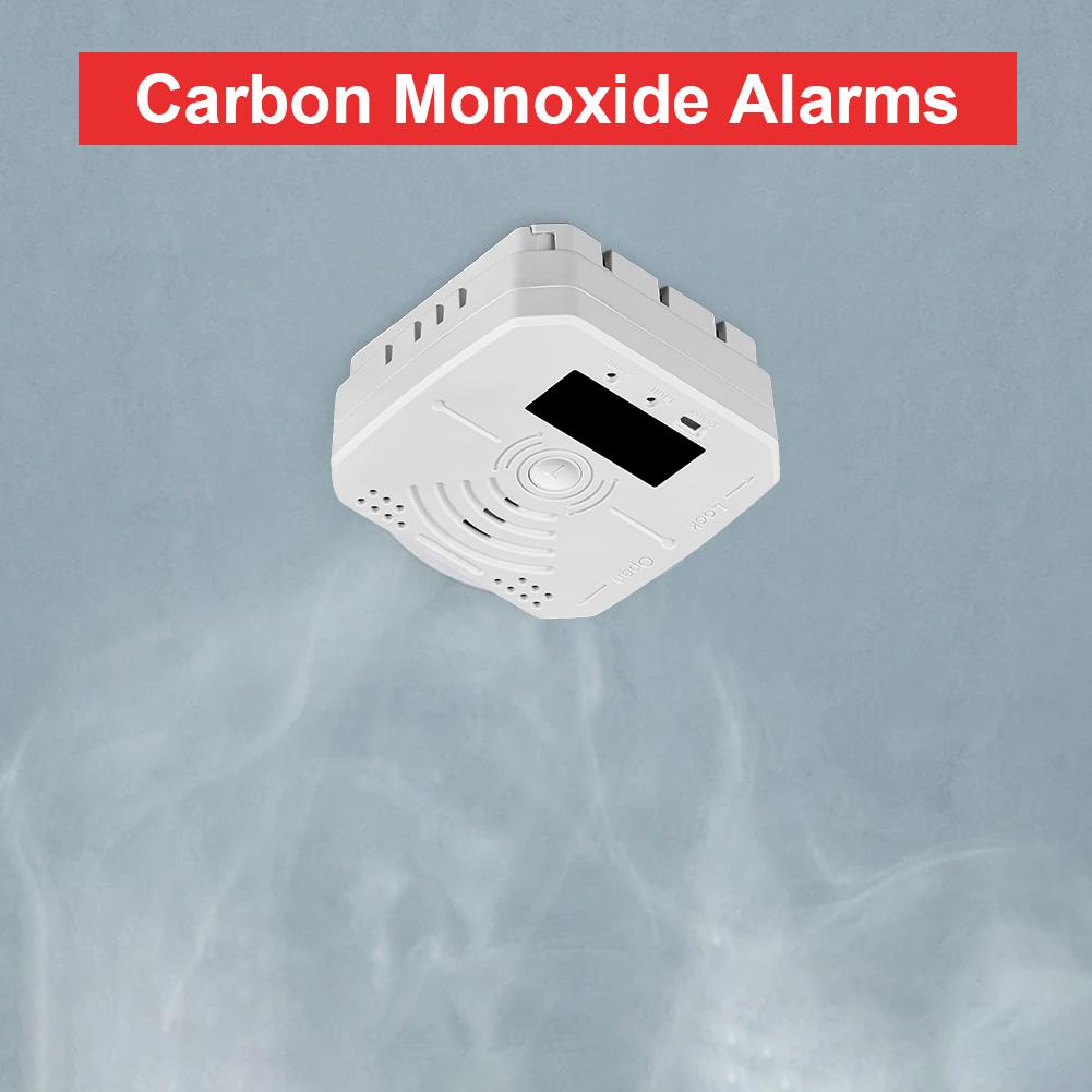 Digital Carbon Monoxide Alarm Detector Battery Powered CO Leak Detector Sound Light Warning Mini CO Sensor for Home Kitchen