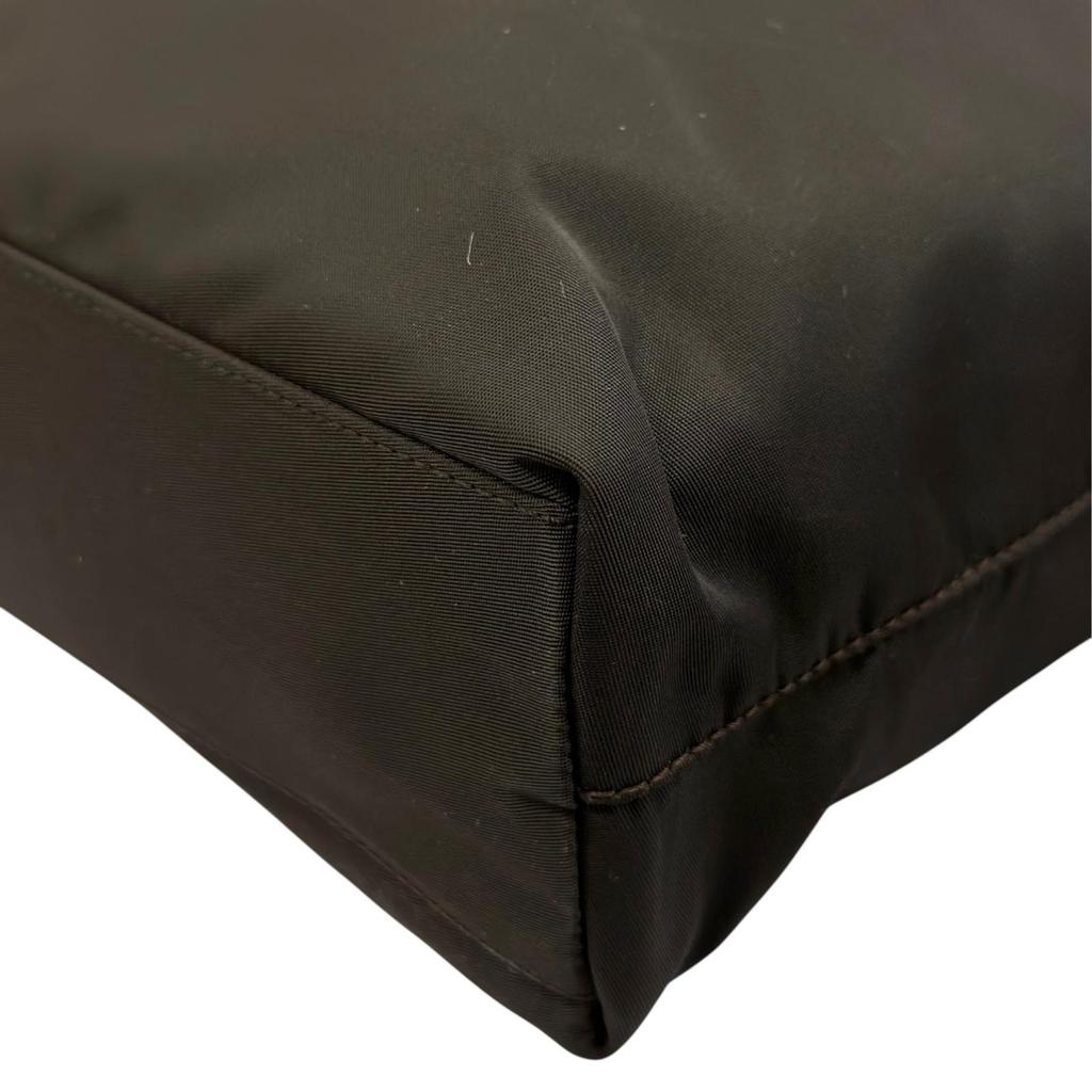 PRADA Triangular logo B6242 Handbag black Women used