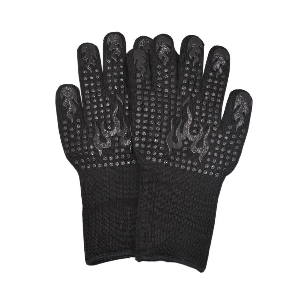 Luvas Resistentes ao Calor para Churrasco com Pegada de Silicone para Grelhar e Cozinhar ao Ar Livre