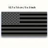 2 pièces Autocollant Décalcomanie Drapeau Américain Noir Mat pour Voiture Badge Décalcomanie Drapeau Américain 3d pour Camion 5 X 3 Découpe pour Décoration de Fenêtre de Véhicule