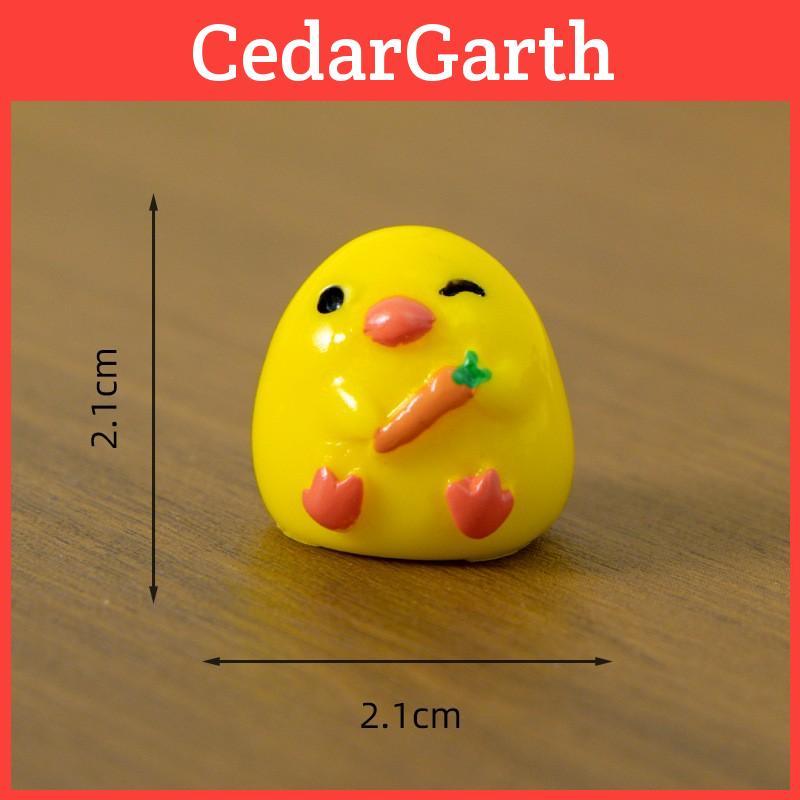 Resin Chefs Hat Fried Egg And Sleeping Duck Figurine With Cheerful Expression For Modern Interior Home Accents