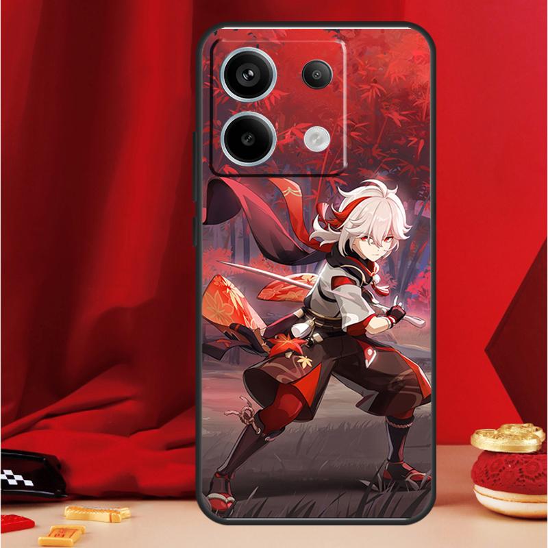 Genshin Impact Kaedehara Kazuha Case For Xiaomi Redmi Note 9 10 11 12 13 Pro Plus 9S 10S 11S 12S Redmi 12 10C 9C 13C Coque