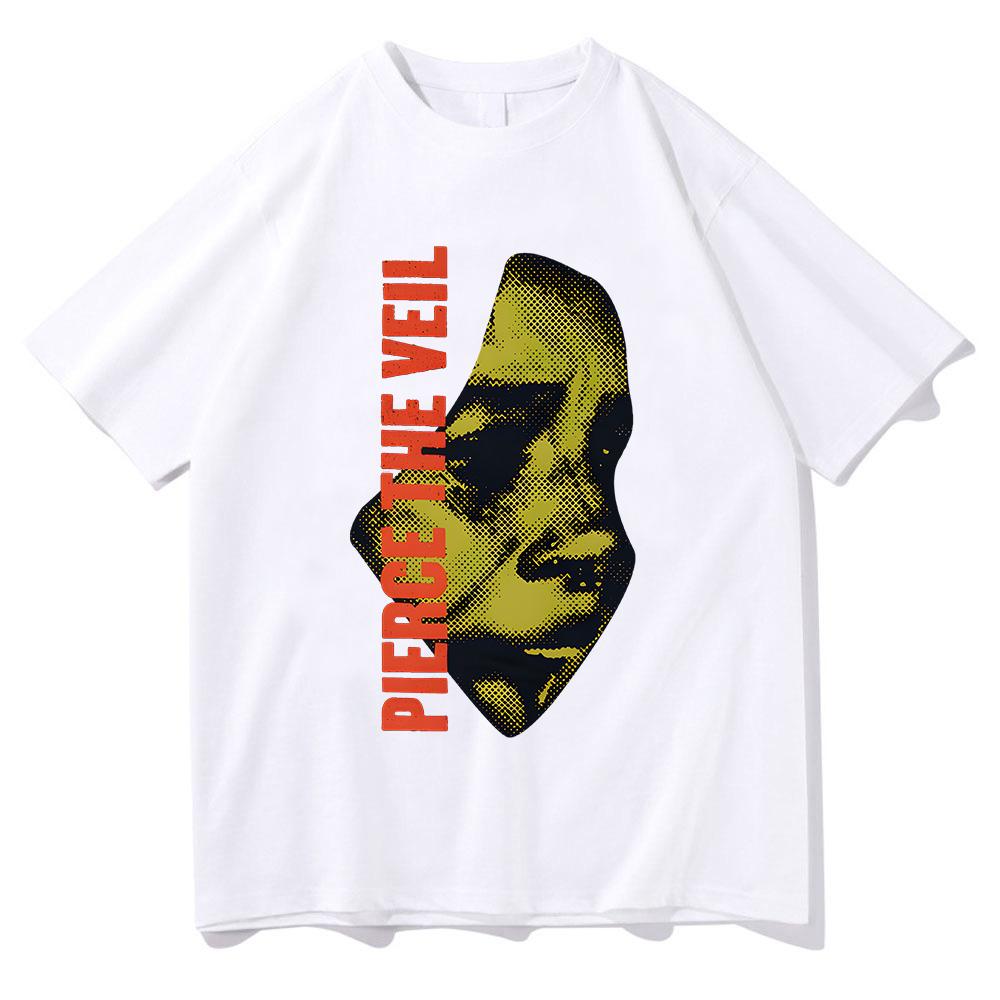 I Can't Hear You Tour T-Shirt Pierce The Veil Rock Band Short Sleeve Cotton T-Shirt Unisex Summer Men's Women Streetwear Casual