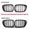 For Bmw 5 Series E39 525 528 530 535 1999-2003 Car Grille Front Kidney Grill Double Line Black 51137005837 51137005838