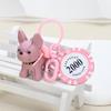 3D French Bulldog Keychain - Cute Dog Figurine for Bags & Cars, Small Gift Pendant