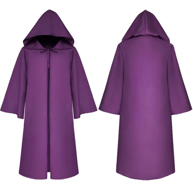 Wars Star Jedi Warrior Hooded Cloak Cape Robe Costume Cosplay Halloween Party
