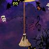 Halloween Witches Broom Moving Broom 43.5 Inches Moving Decoration with Spooky Sounds Witch Broom Prop for Halloween Party