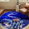 1PC Inter Milan Star Lautaro Round Rug for Livingroom,Bedroom, Palyroom, Chair Rug, Area Rug, Circle Carpet, Large Size Fan Christmas Gift