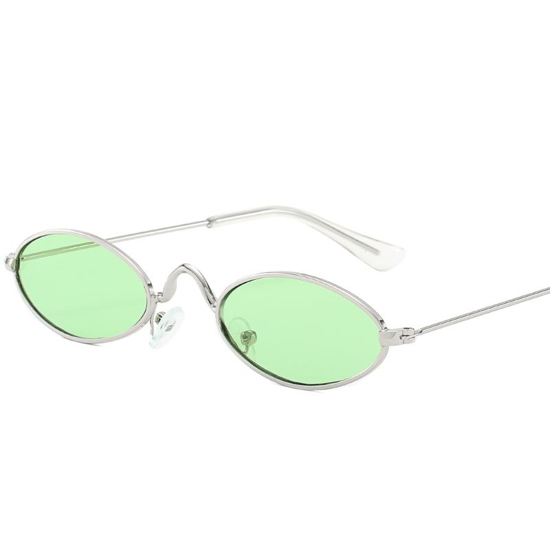 Small Frame Metal Oval Sun Glasses Women Men Small Fresh Fashion Sunglasses Leisure Shopping Female Male Eyeglasses