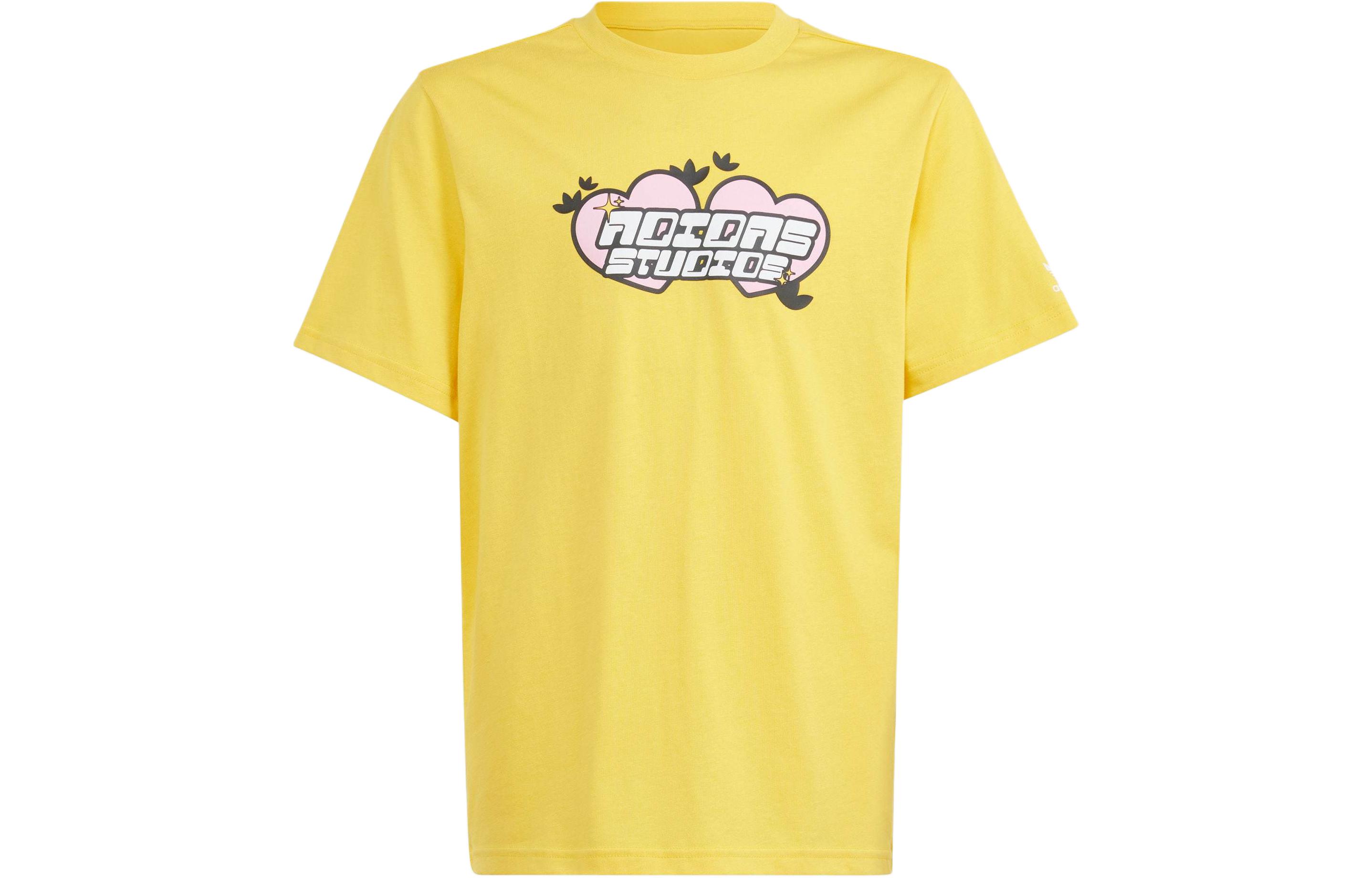 Adidas Originals T Shirt GRAPHICS T SHIRT Sunlight Yellow Kids IR9777 128