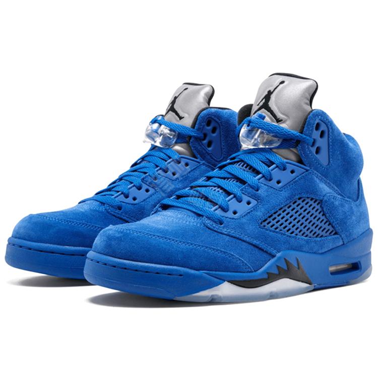 JORDAN 5 Retro Blue Suede