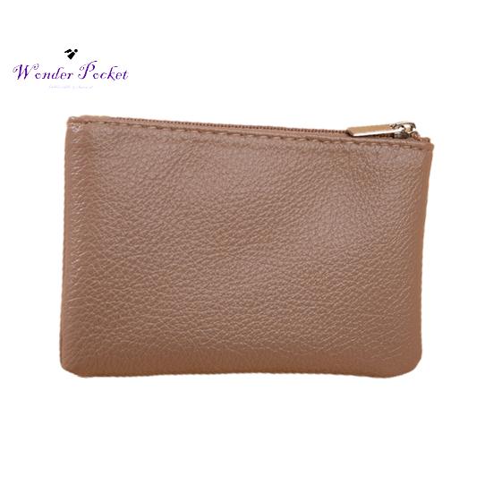 Portofel pentru femei, portabil, mini scurt, model Lychee, din imitație de piele Suport pentru carduri, fermoar neted, portofel subțire, monedă