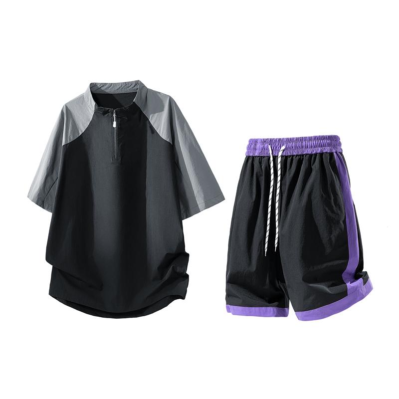Summer Set Men's Casual Sports Short Sleeved Set Men's Two-piece Set