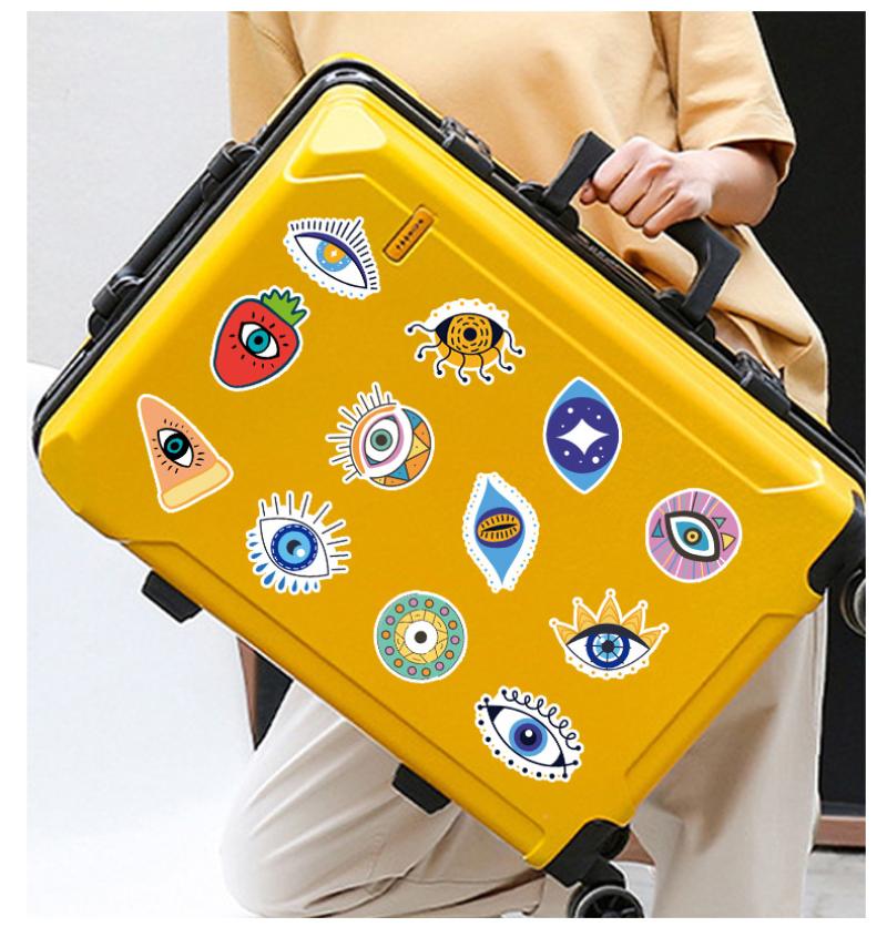 10/25/50pcs Colorful Graffiti Evil Eyes Stickers for DIY Suitcase Water Bottle Phone Laptop Guitar Car Motorcycle Skateboard