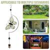 Solar Wind Chimes 2D Waterproof Dragonfly Glowing Decor Wind Chimes For Outside Solar Powered For Garden Yard Patio Porch