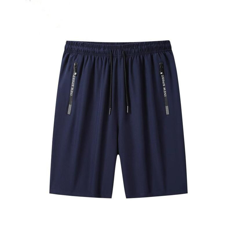 Increase Fat Summer Ice Silk Shorts Men's Loose Large Size Trend Five-point Pants Casual Sports Pants Beach Pants Men