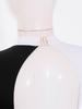 Abbigliamento sportivo per body da ginnastica per bambina, manica lunga, colletto tondo, senza schienale