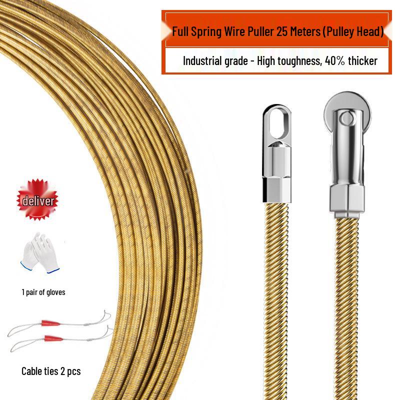 Spring Electrician Wire Threading Steel Leader