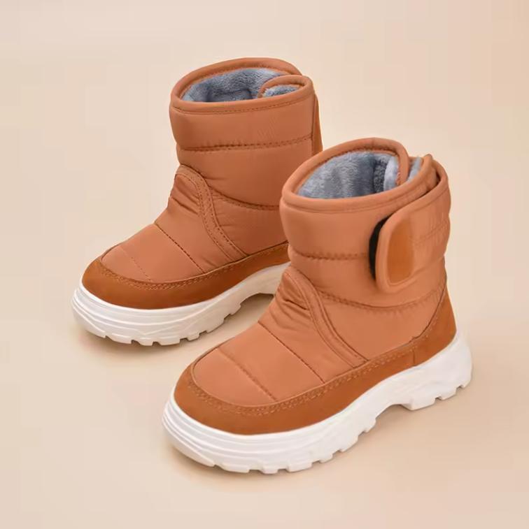 Winter Fashion Waterproof Good Quality Thick-bottom Warm Plush Children Shoes Boys Girls Snow Boots for Baby Toddlers CSH1596