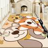 Cartoon Pet Rug Waterproof Urine-proof Scrubable Washable Rugs Cat Dog Kennel Fence Floor Mat Pvc Leather Mats Carpet Tapete
