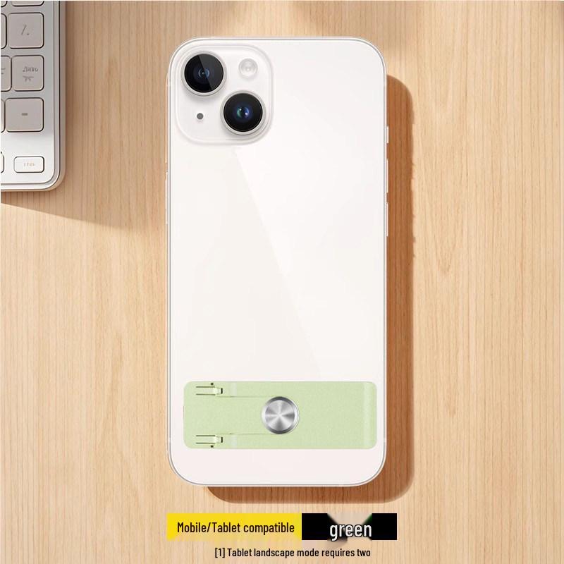 Ultra-Thin Rotatable Phone Stand: Invisible Foldable Adhesive Holder Ultra-thin stand with extra adhesive зелёный