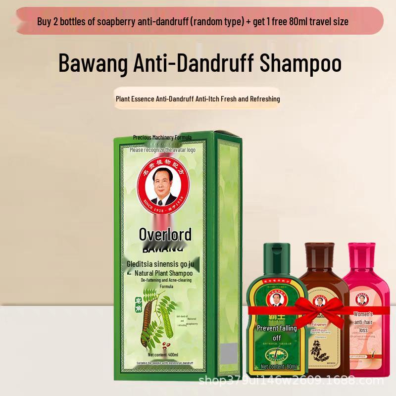 Overlord Soapberry Anti-Dandruff Natural Shampoo - Oil Control & Anti-Itch Formula