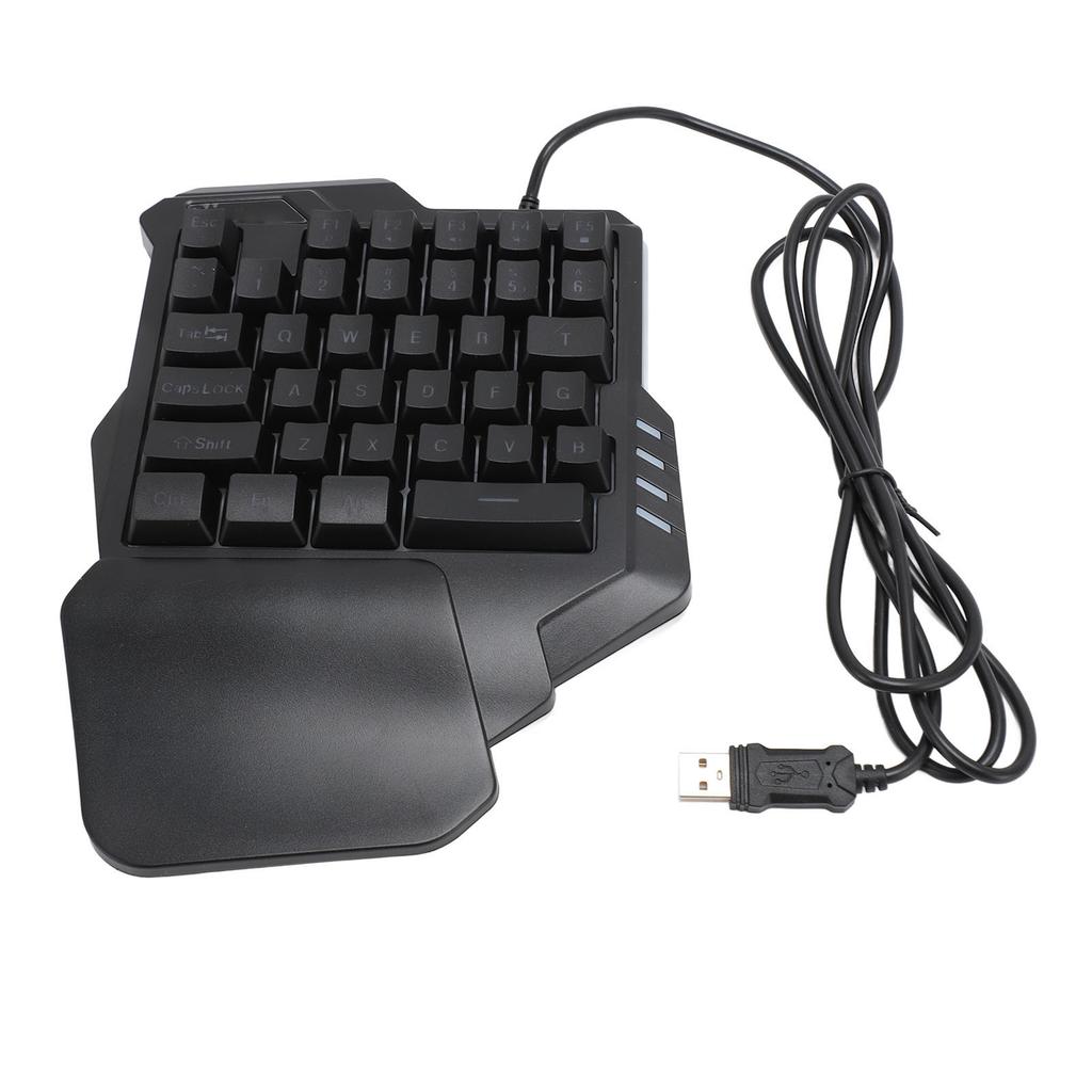 One Handed Gaming Keyboard 35 Keys Portable Gaming Keypad Backlight Gaming Keypad Ergonomic Gaming Controller for