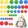 40 Pcs Foam Ball Cake Toppers Mini Cake Decorations for Birthdays Wedding Baby Shower Anniversary Party DIY Baking Supplies
