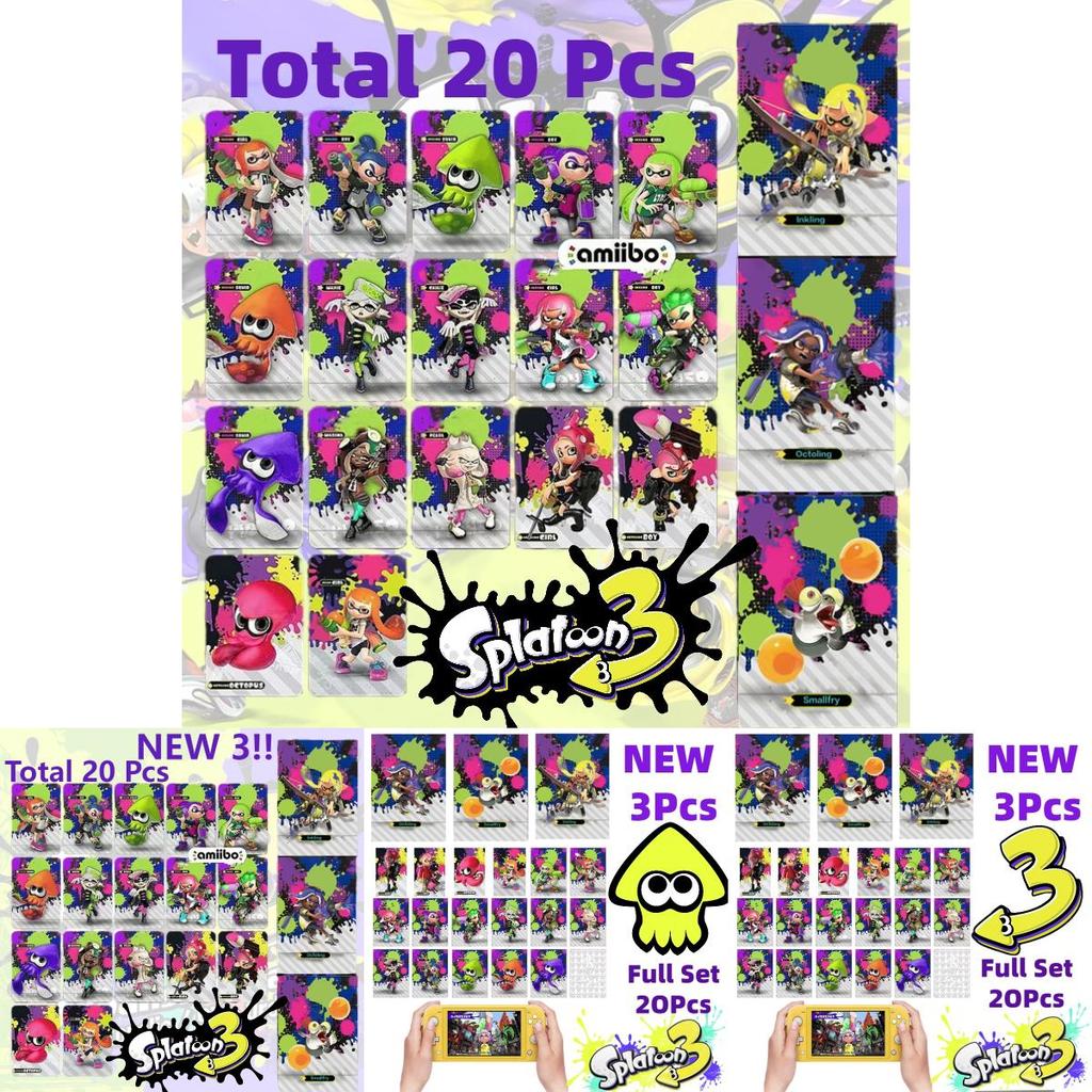 Splatoon3 Sada karet Amiibo Jet Warrior pro Nintendo Switch Limitovaná edice Včetně karet s oblečením