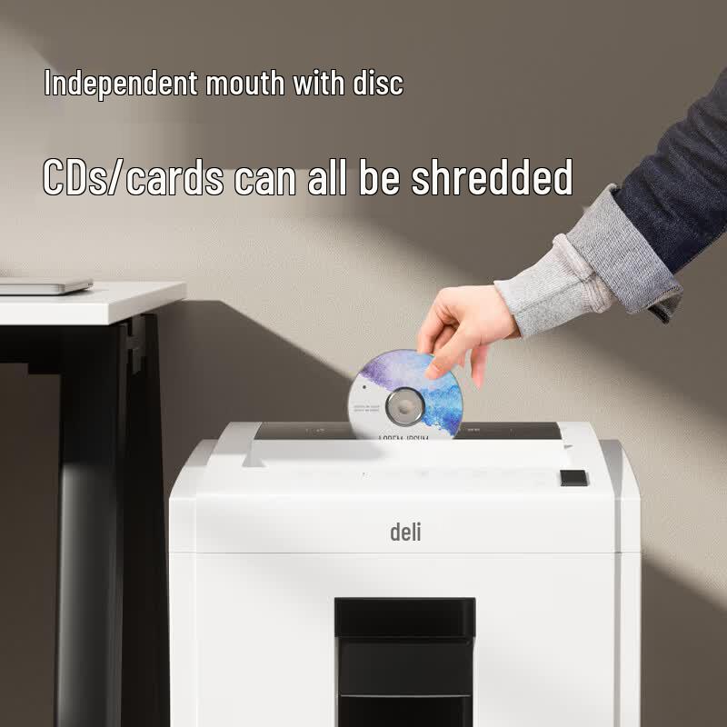 Deli Commercial P-5 Micro-Cut Paper Shredder CN plug (adapter included)