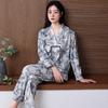 Pajamas Women'S Pure Cotton Long-Sleeved Spring Thin Cotton Chinese Style Loungewear Set