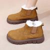 Shoes Women's Winter New Fashionable Versatile Platform Short Snow Boots Light and Comfortable Non-slip One-pedal Mother Shoes