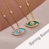 New Hot Brand Vintage Lucky Eye Women's Necklace Luxury Jewelry Set for Women Designer Pure 925 Silver Diamond Chain Bracelet