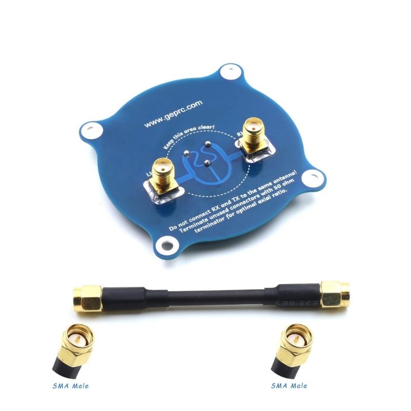 Triples Feed Patches-1 5.8G 9.4DBI Circular Polarized FPV Antennas Conversion to 100MHz Remote Control Goggles Accessories