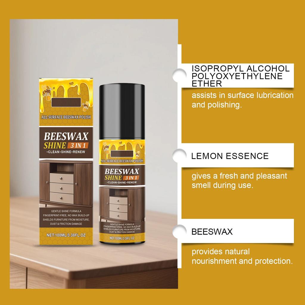 Beeswax Furniture Polishing Agent Polishing Care Scratch Furniture Care Spray 100ml