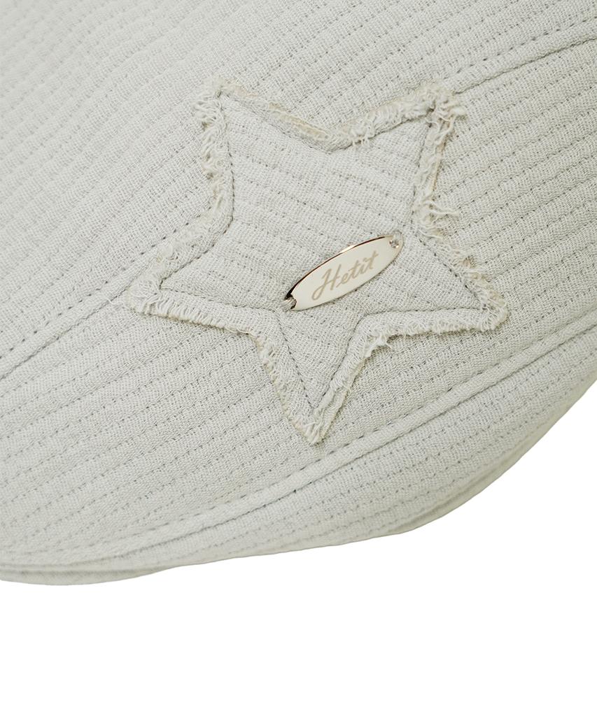 HETIT Y2K Quilted Hunting Cap (Light Grey)
