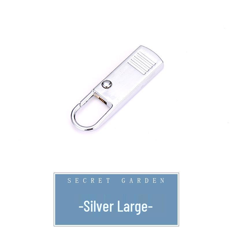 Tool-Free Removable Zipper Puller for Luggage, Bags, Jackets, Clothes, Shoes, & Boots with Metal Pendant Tab