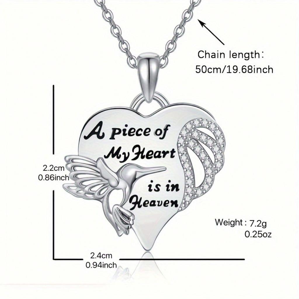 Fashion Exquisite Elegant Hummingbird Pendant Necklace Men Women Personalized Ornament Thanksgiving Christmas Birthday Gift Commemorative Gift